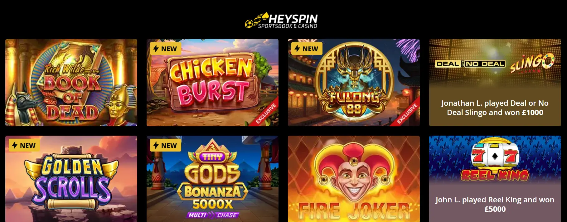 HeySpin Casino Fast Withdrawal Casino for Sports Bettors In UK